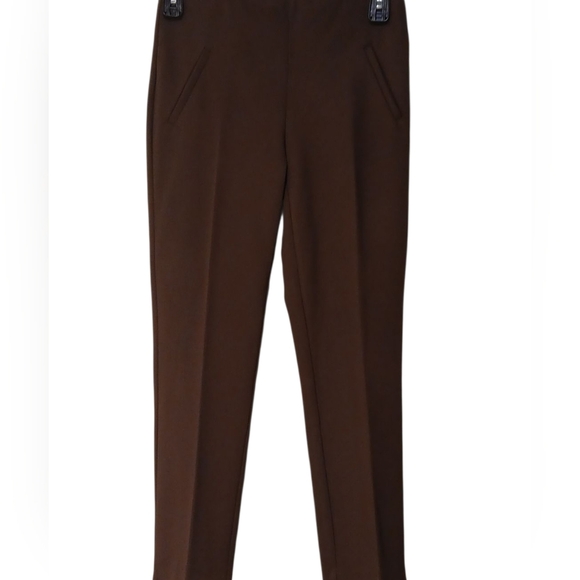 Chico's -NWT, Fabulously So Slimming Pants, Brown, Tummy Control, Stretch, Slits - Picture 5 of 8